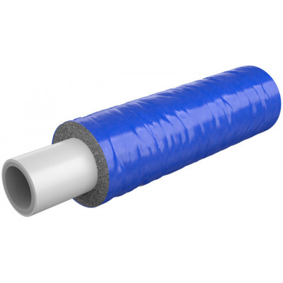 Rura wielowarstwowe PERT/Al/PERT - 20x2 (10 Bar) w izolacji 6mm niebieska